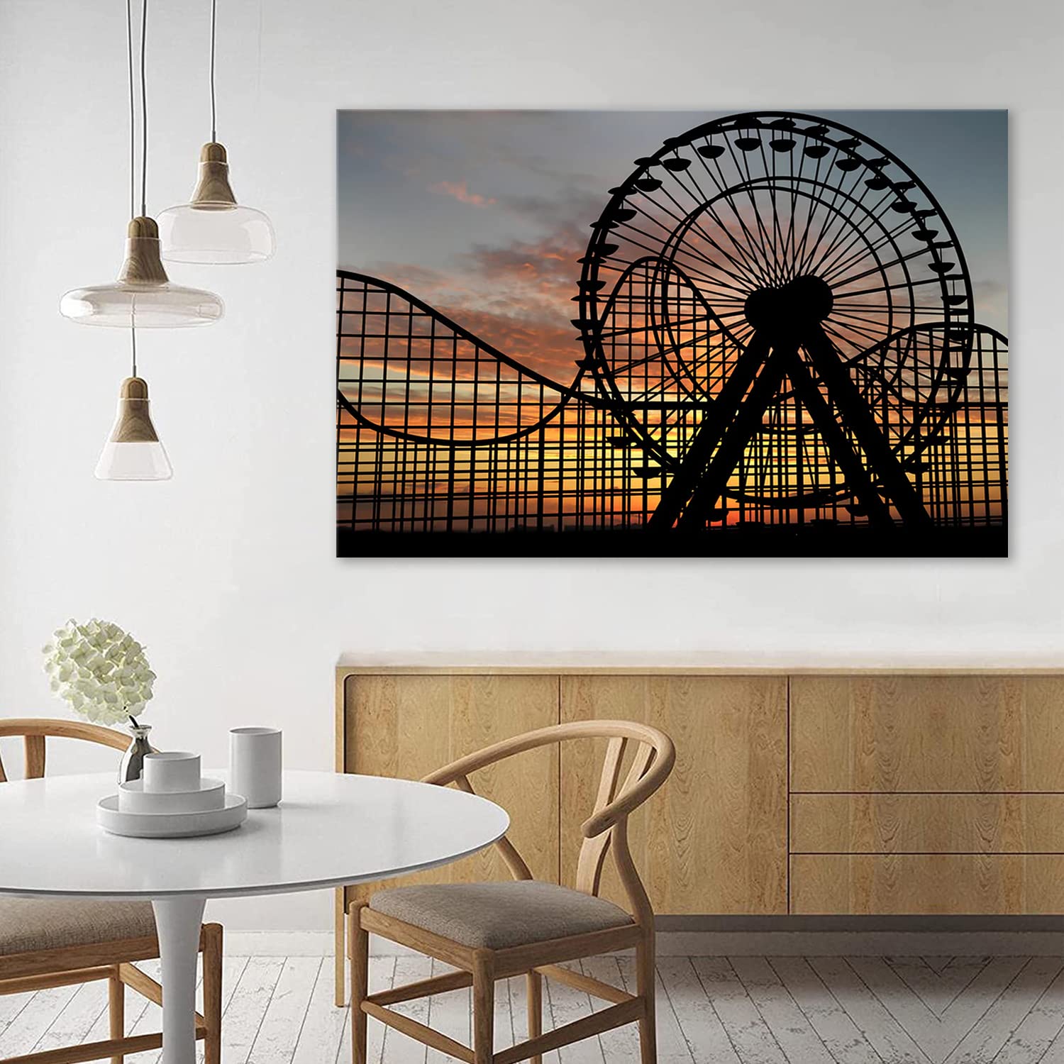 『ホーム』絵画・インテリア Amazon.co.jp: 絵画 ジェットコースターインテリア 絵画 风景